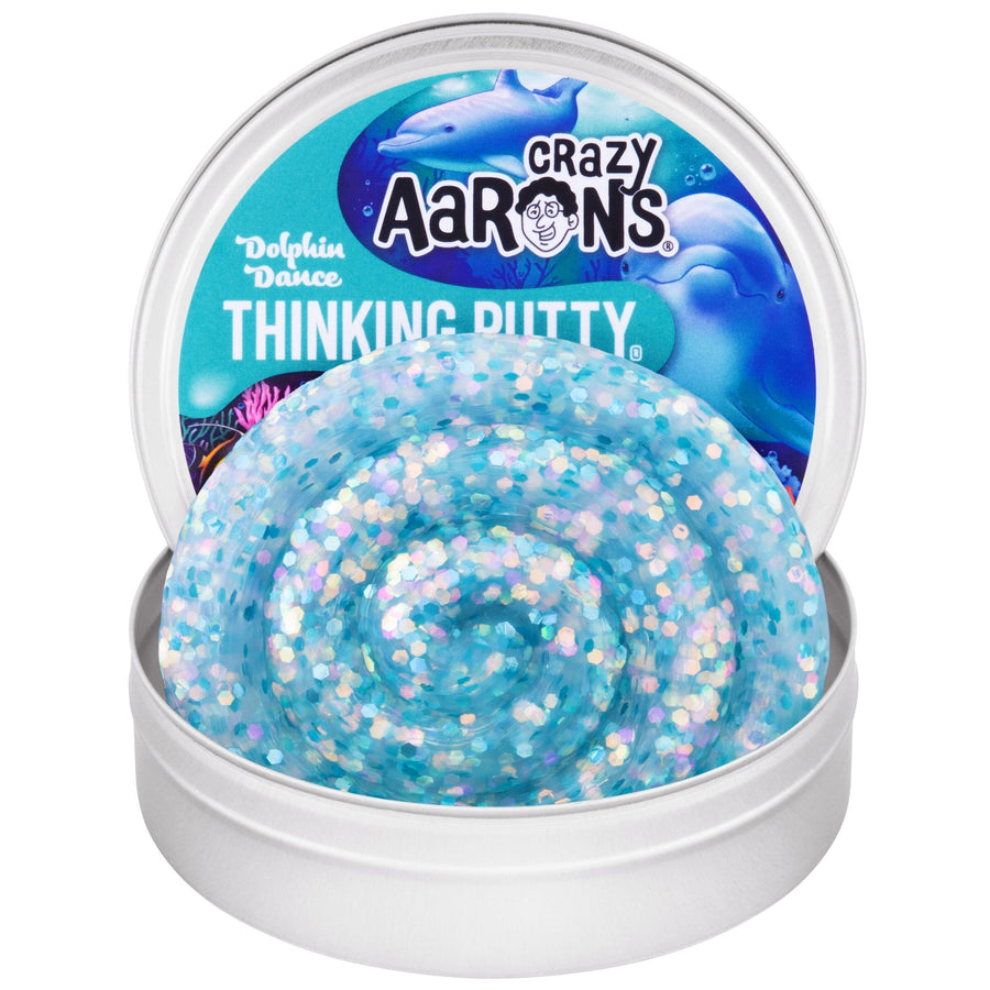 Dolphin Dance - 3.5" Thinking Putty Tin Y5